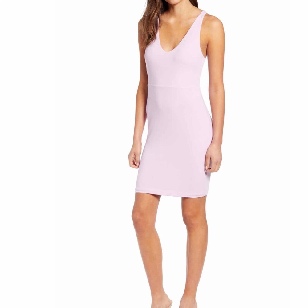 Women’s Medium Pink Racerback Body-Con Dress